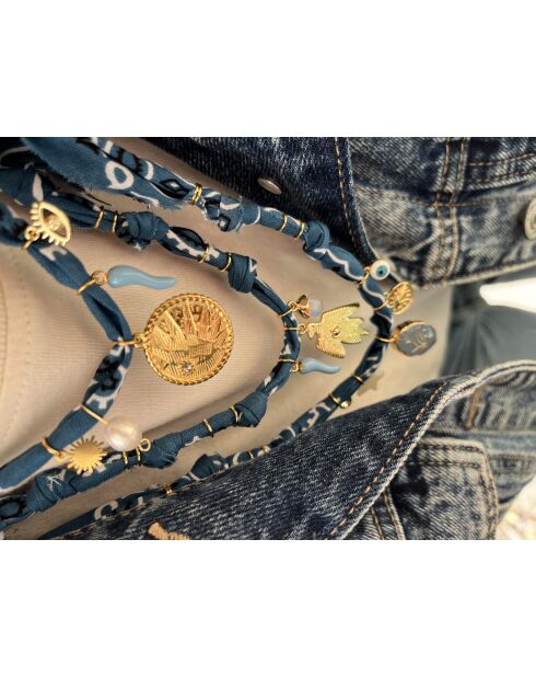 Collar de algodón vaquero azul Condor