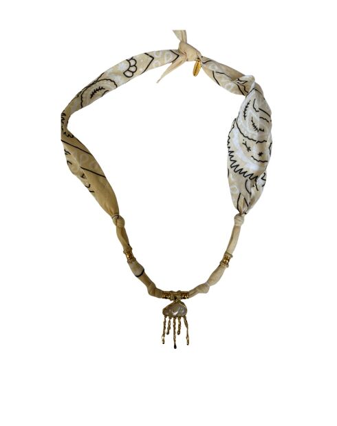 Collier en coton Gold and Silver nuage nude