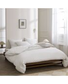 Parure de couette en coton + 2 taies d'oreiller Percale celadon