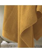 Drap de douche en coton Softy ocre - 70 x 140 cm