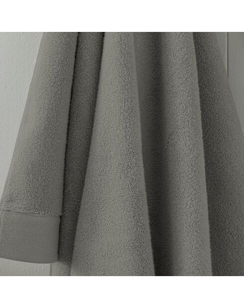 Drap de bain en coton Softy ardoise - 100 x 150 cm