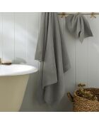 Drap de bain en coton Softy ardoise - 100 x 150 cm