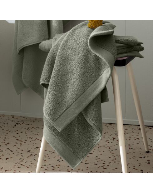 Serviette de toilette en coton Softy romarin - 50 x 100 cm