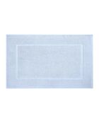 Softy azuurblauwe katoenen badmat - 50 x 80 cm