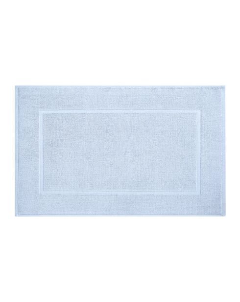 Weiche, azurblaue Baumwoll-Badematte, 50 x 80 cm
