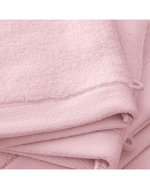 Lot de 2 gant de toilette en coton Softy bonbon - 15 x 21 cm