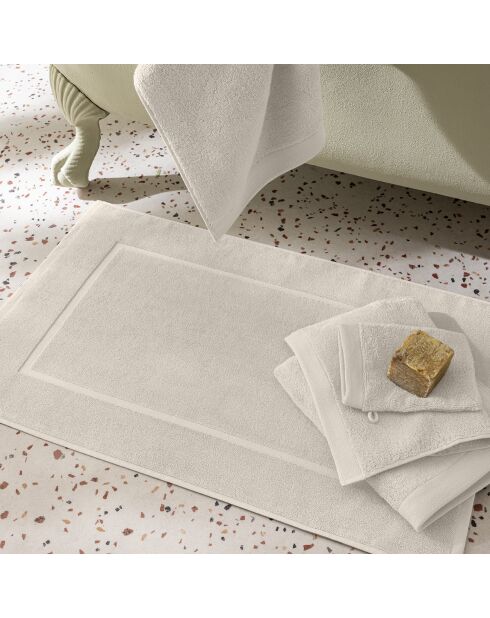 Tapis de bain en coton Softy ivoire - 50 x 80 cm