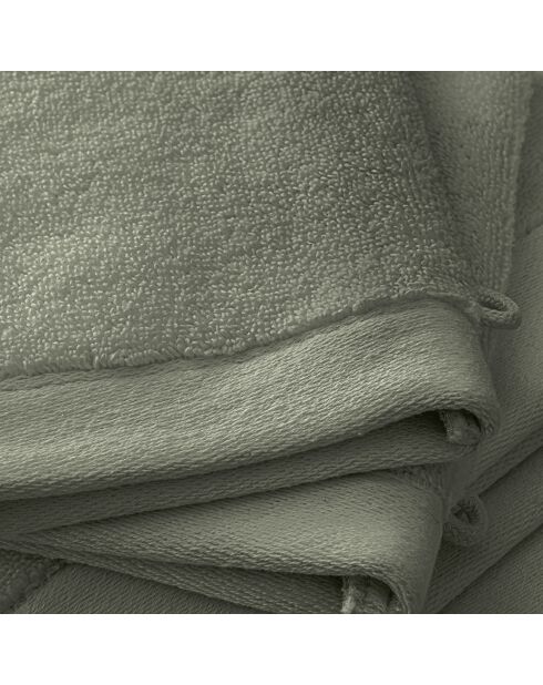 Lot de 2 gant de toilette en coton Softy romarin - 15 x 21 cm