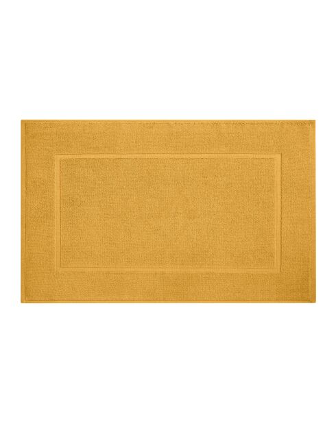 Tapis de bain en coton Softy ocre - 50 x 80 cm