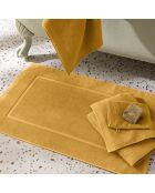Tapis de bain en coton Softy ocre - 50 x 80 cm