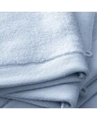 Lot de 2 gant de toilette en coton Softy azur - 15 x 21 cm