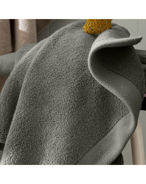 Serviette de toilette en coton Softy ardoise - 50 x 100 cm