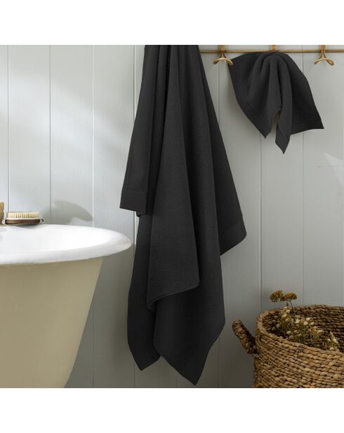 Drap de bain en coton Softy truffe - 100 x 150 cm