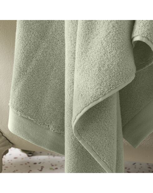Drap de douche en coton Softy amande - 70 x 140 cm