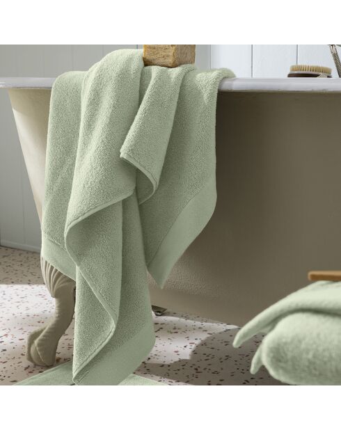Drap de douche en coton Softy amande - 70 x 140 cm