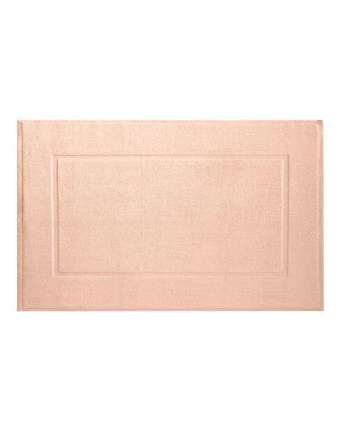 Tapis de bain en coton Softy rose poudre - 50 x 80 cm