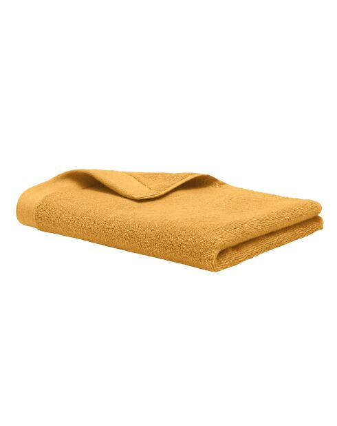Serviette de toilette en coton Softy ocre - 50 x 100 cm