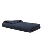 Drap de douche en coton Softy marine - 70 x 140 cm