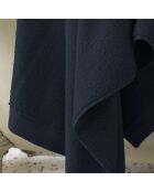 Drap de douche en coton Softy marine - 70 x 140 cm
