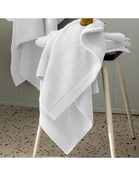 Serviette de toilette en coton Softy neige - 50 x 100 cm