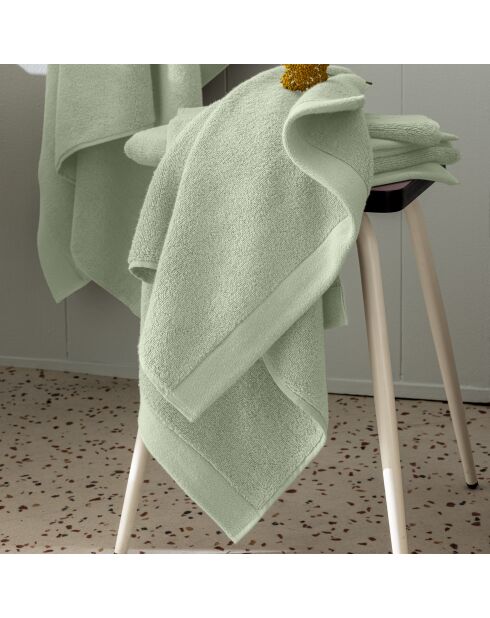 Serviette de toilette en coton Softy amande - 50 x 100 cm