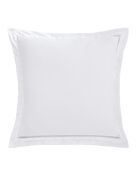 Taie d'oreiller en coton 120 fils brodé neige 