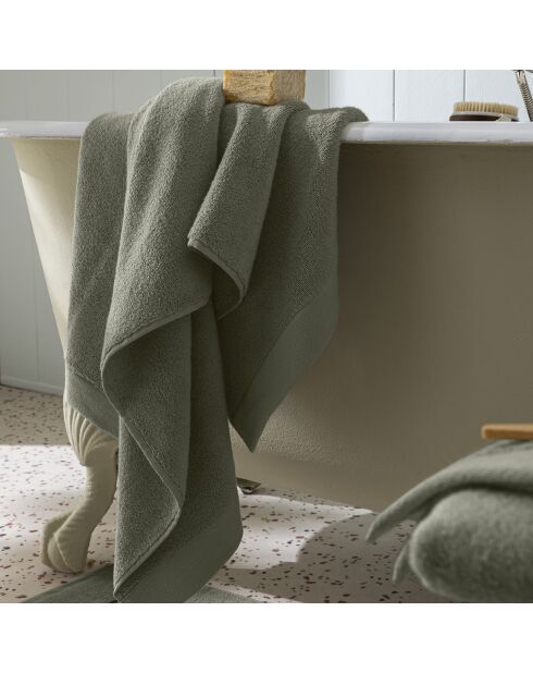 Drap de douche en coton Softy romarin - 70 x 140 cm