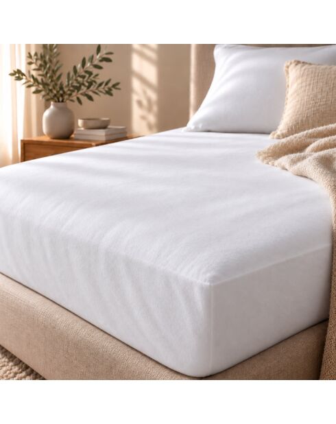 Protège matelas en coton Prestige blanc