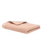 Serviette de toilette en coton Softy rose poudre - 50 x 100 cm