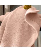 Serviette de toilette en coton Softy rose poudre - 50 x 100 cm