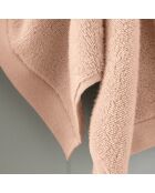 Lot de 2 serviettes invité en coton Softy rose poudre - 30 x 50 cm