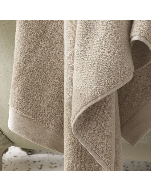 Drap de douche en coton Softy naturel - 70 x 140 cm