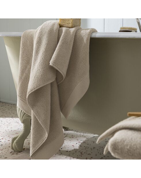 Drap de douche en coton Softy naturel - 70 x 140 cm