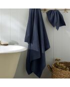 Drap de bain en coton Softy marine - 100 x 150 cm