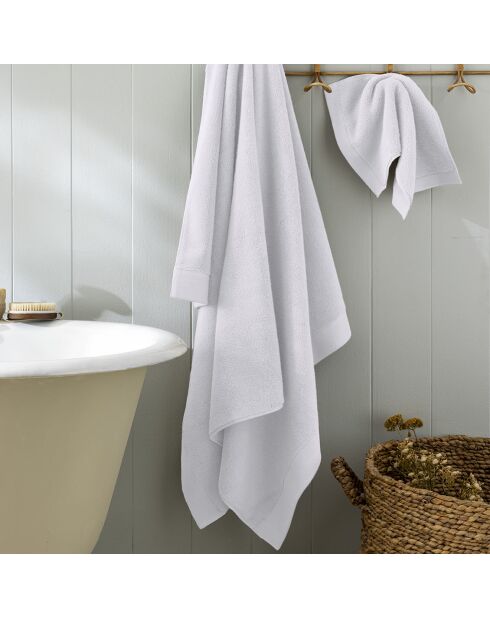 Drap de bain en coton Softy neige - 100 x 150 cm