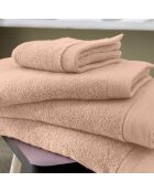 Pack éponge en coton Softy rose poudre
