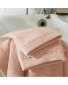 Lot de 2 gant de toilette en coton Softy rose poudre - 15 x 21 cm