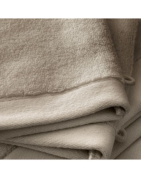 Lot de 2 gant de toilette en coton Softy naturel - 15 x 21 cm