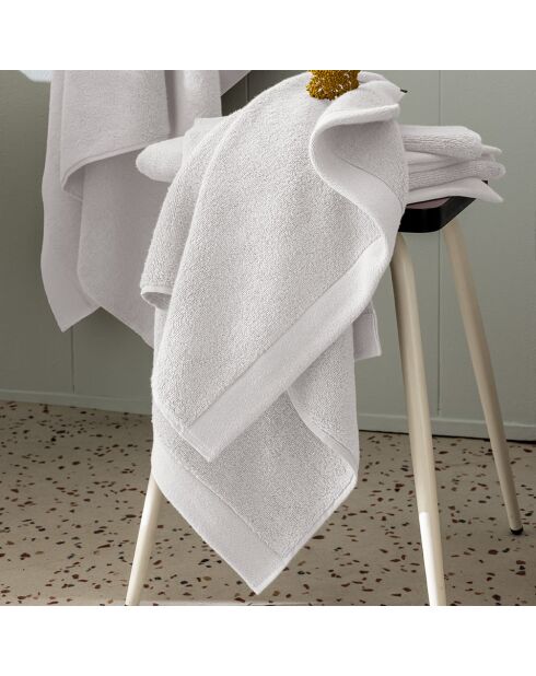 Serviette de toilette en coton Softy galet - 50 x 100 cm