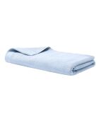 Drap de douche en coton Softy azur - 70 x 140 cm