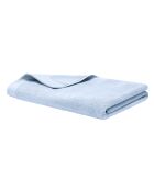 Drap de bain en coton Softy azur - 100 x 150 cm
