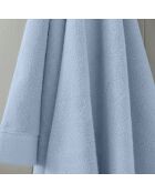 Drap de bain en coton Softy azur - 100 x 150 cm