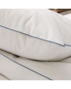 Taie d'oreiller en coton Percale bleu jean