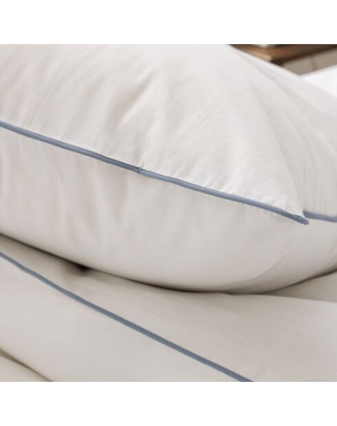 Taie d'oreiller en coton Percale bleu jean