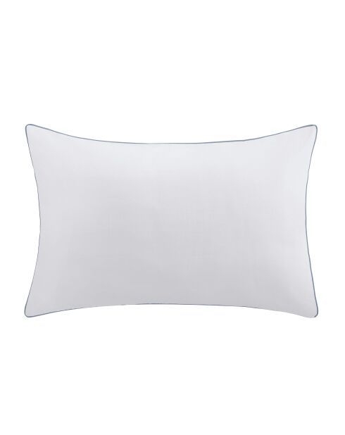 Taie d'oreiller en coton Percale bleu jean