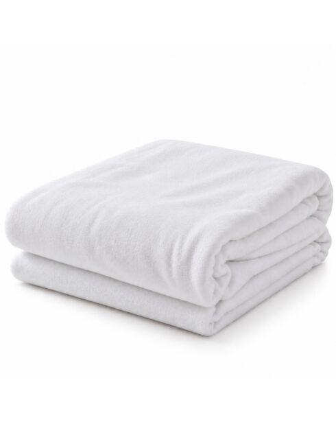 Protège matelas en coton imperméable Shield blanc