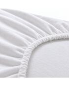 Protège matelas en coton imperméable Shield blanc