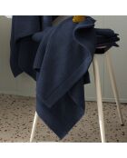 Serviette de toilette en coton Softy marine - 50 x 100 cm