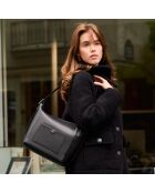 Bolso hobo Alma de piel negra - 262 x 237 x 115 mm