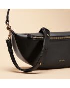 Borsa a tracolla Pia nera in pelle - 310 x 136 x 80 mm